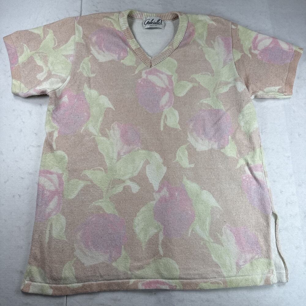 Vtg Gabriella T Size L Rose Romantic Cottagecore 90s Y2K Floral Oversized